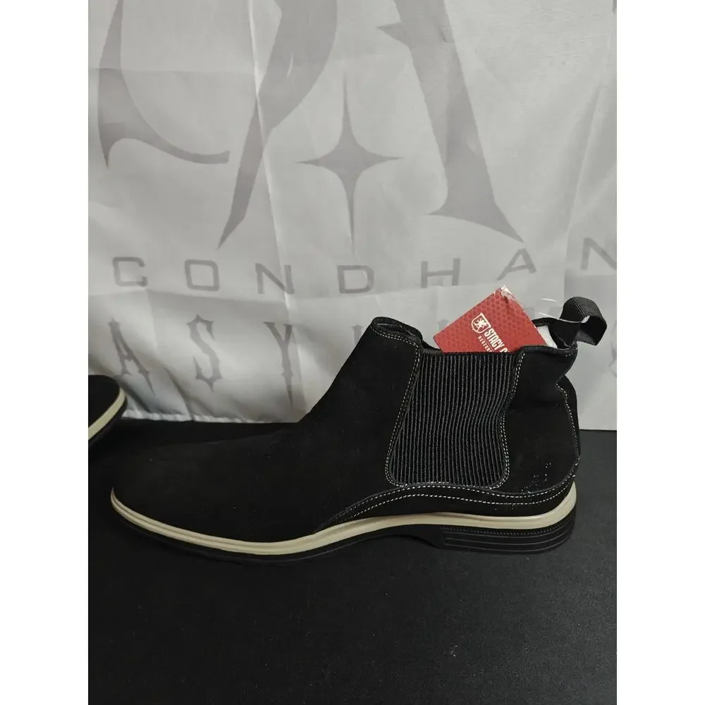 STACY ADAMS Men's 11.5 Tigran Black Men's Chelsea Boot NWT Blemishes